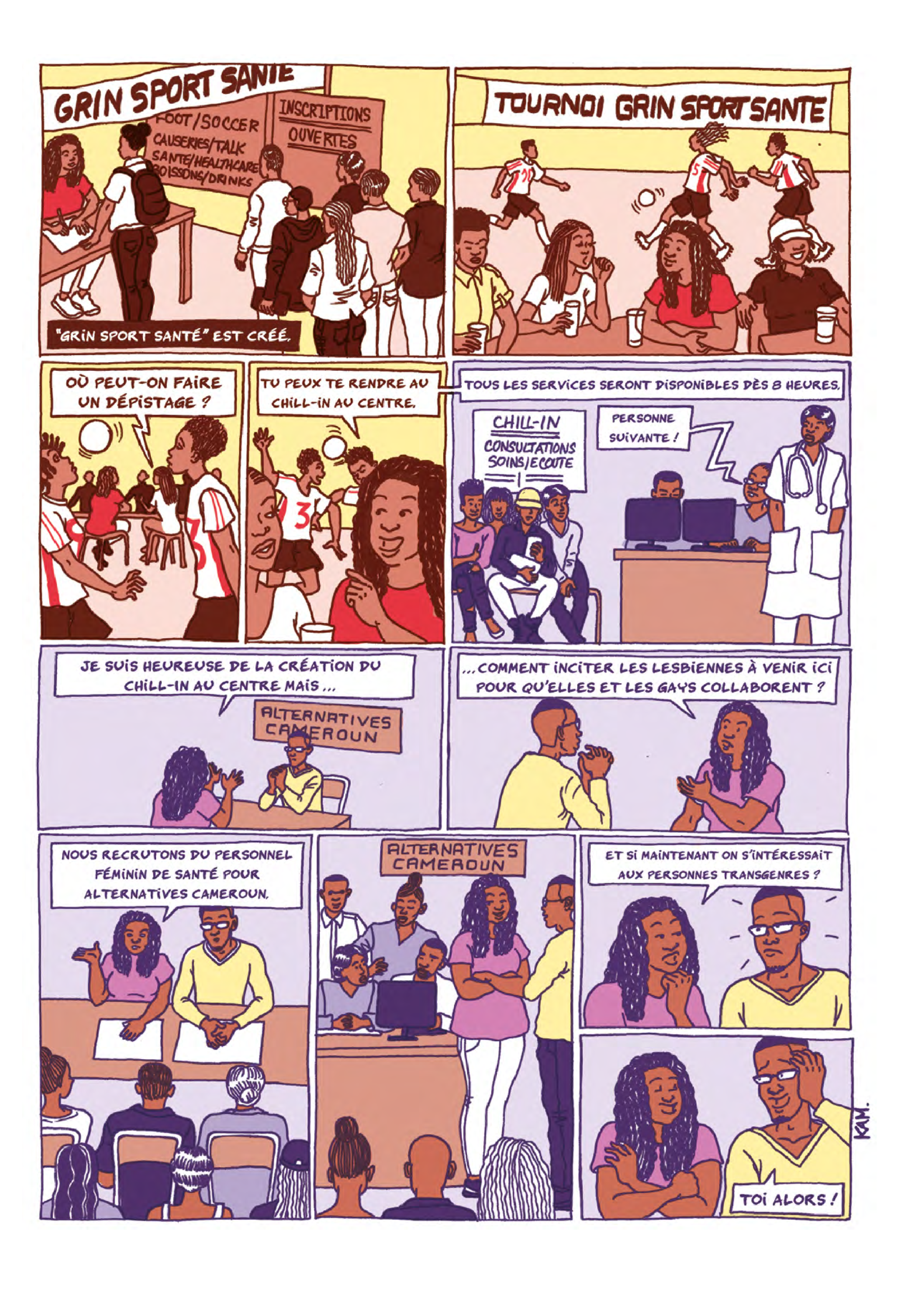Alternatives Cameroun © Annick Kamgang (Kam)  pour l’ouvrage du F3E Agir pour le genre. Paroles et pratiques d’actrices et d’acteurs.