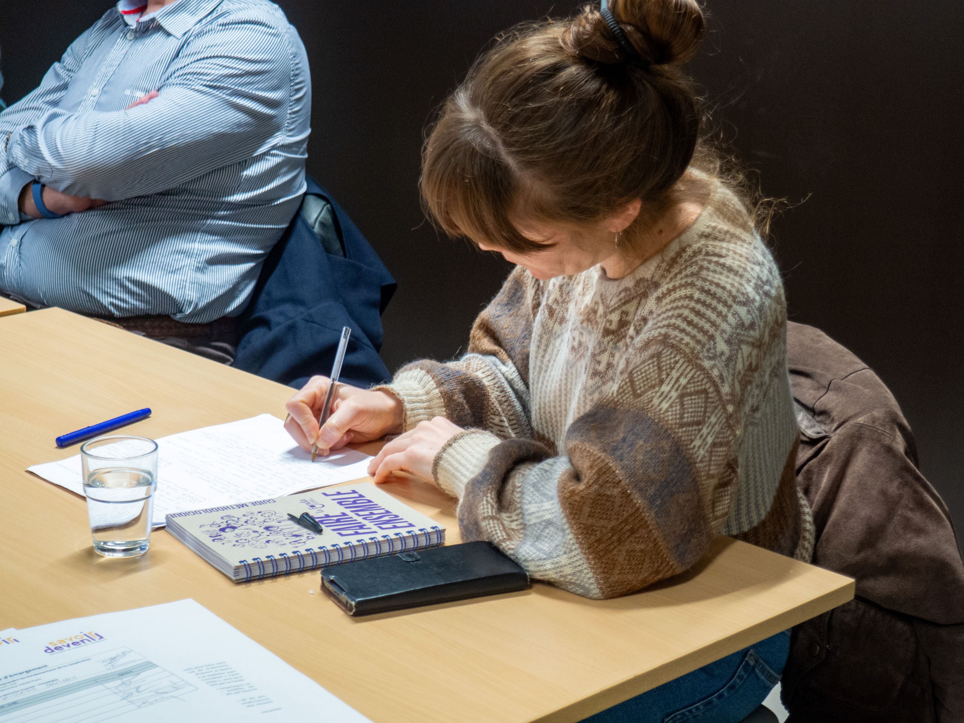 Juliette Jego lors de la première journée de formation Faire Ensemble de la Fonda le 17 décembre 2024 à Paris © Anna Maheu/La Fonda