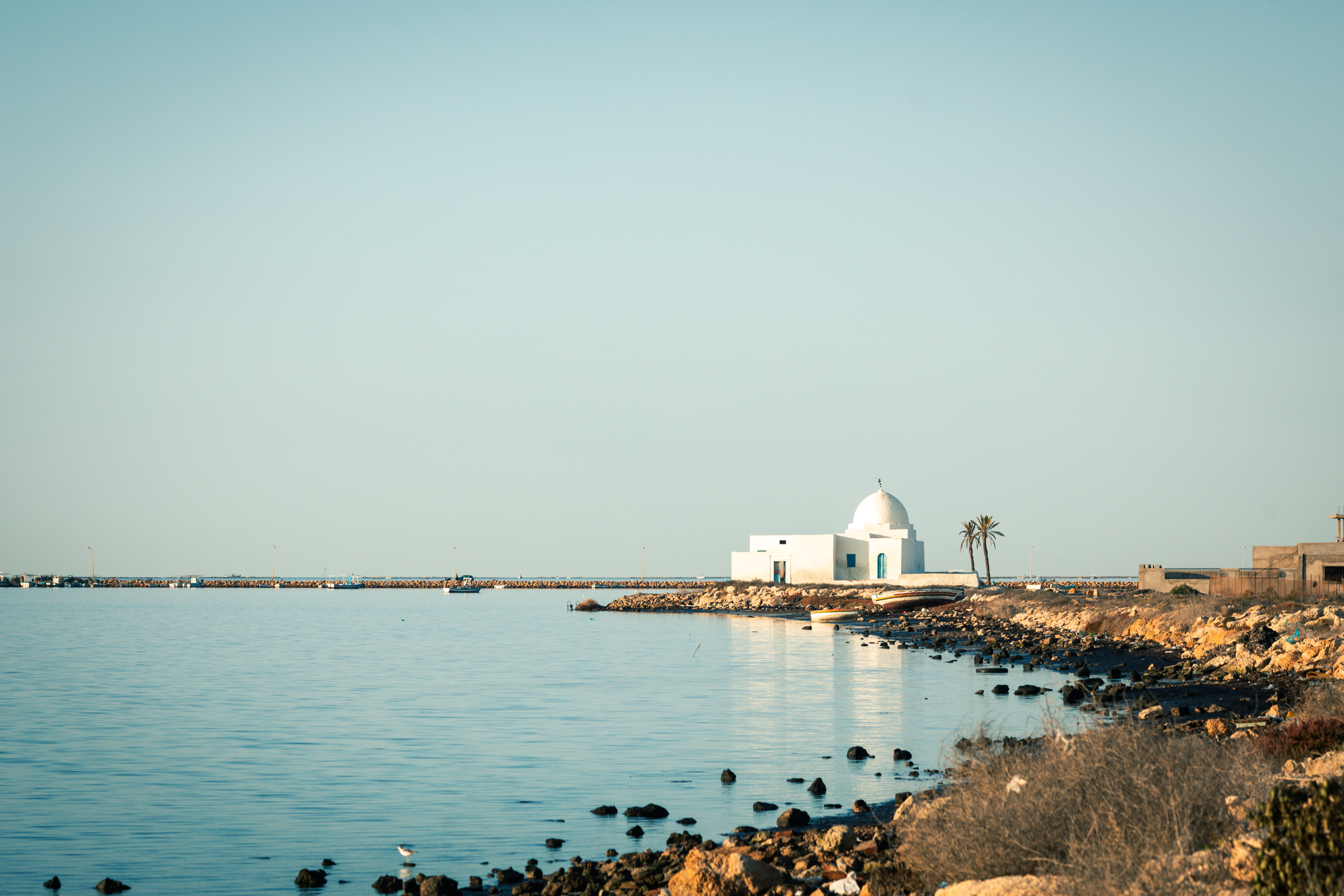Les îles Kerkennah en Tunisie, en processus de labellisation « Île Durable » avec le projet PLAST’ILE : Élimination et gestion durables des déchets plastiques sur les îles. © SMILO