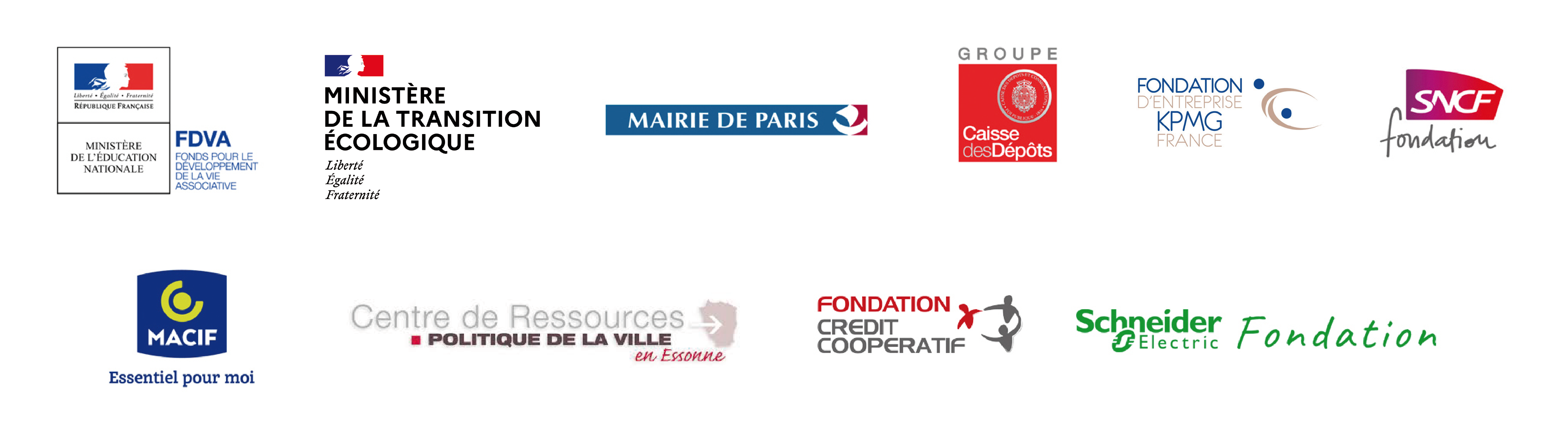 Partenaires financiers Faire Ensemble 2030