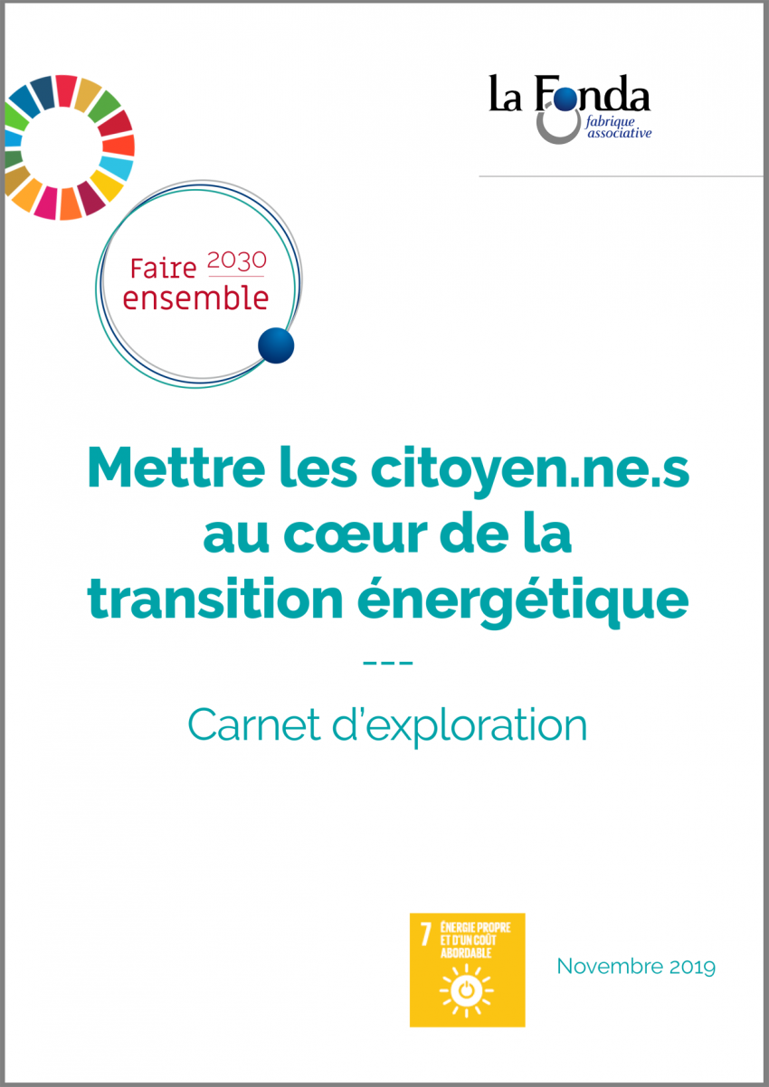 Carnet d'exploration « Mettre les citoyen.ne.s au cœur de la transition énergétique »