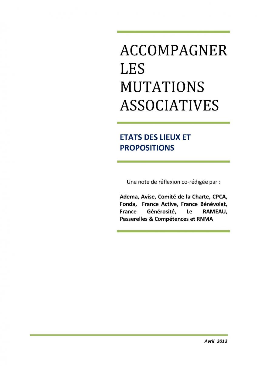 Accompagner les mutations associatives