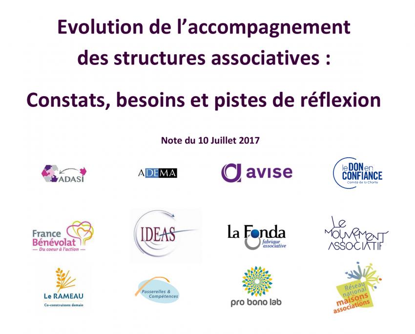 Évolution de l’accompagnement des structures associatives : constats, besoins et pistes de réflexion