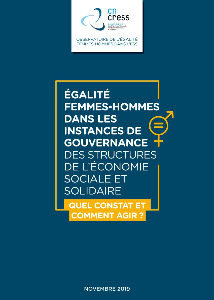 L'égalité femmes-hommes dans les instances de gouvernance de l'ESS